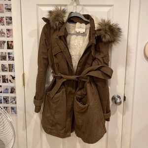 Brown free people jacket